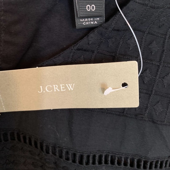 J CREW Black Bell Sleeve Dress 00 NWT Retail $118 - Picture 6 of 7